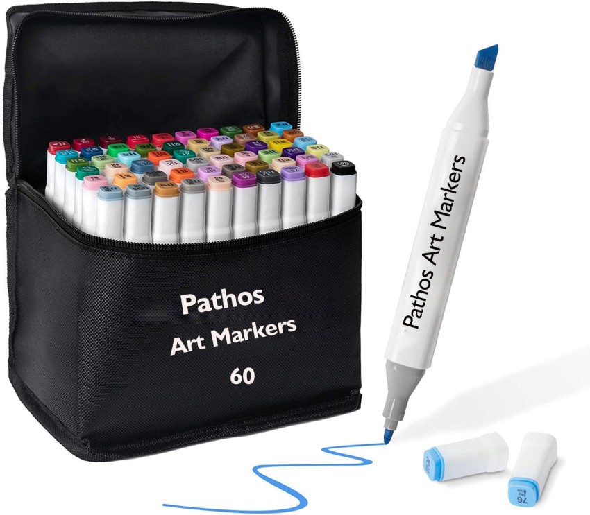 120 Colors Alcohol Markers, Premium Dual Tip Alcohol Based Art Markers Set  for Adult Kids Coloring Drawing Sketching Permanent Brush Markers, Sketch  Artists Markers Pen for Fine Arts Academy