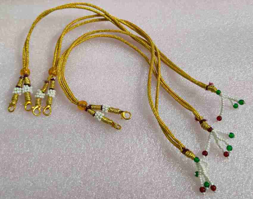 Necklace back chain thread top