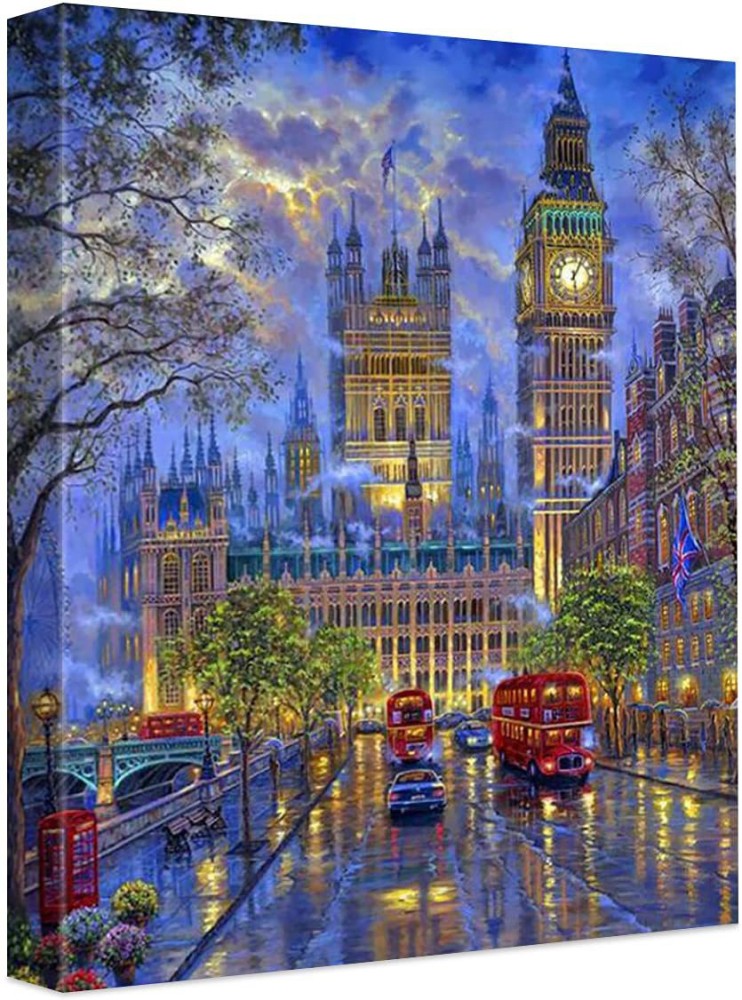 London. Big Ben Paint-by-Number Kit for Kids & Adults