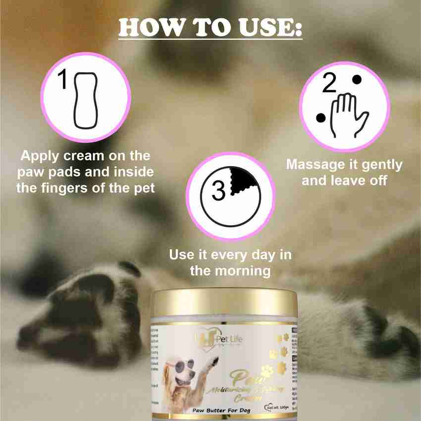 Pet Life Organic Paw Moisturizing Softening Cream For Dog Paw