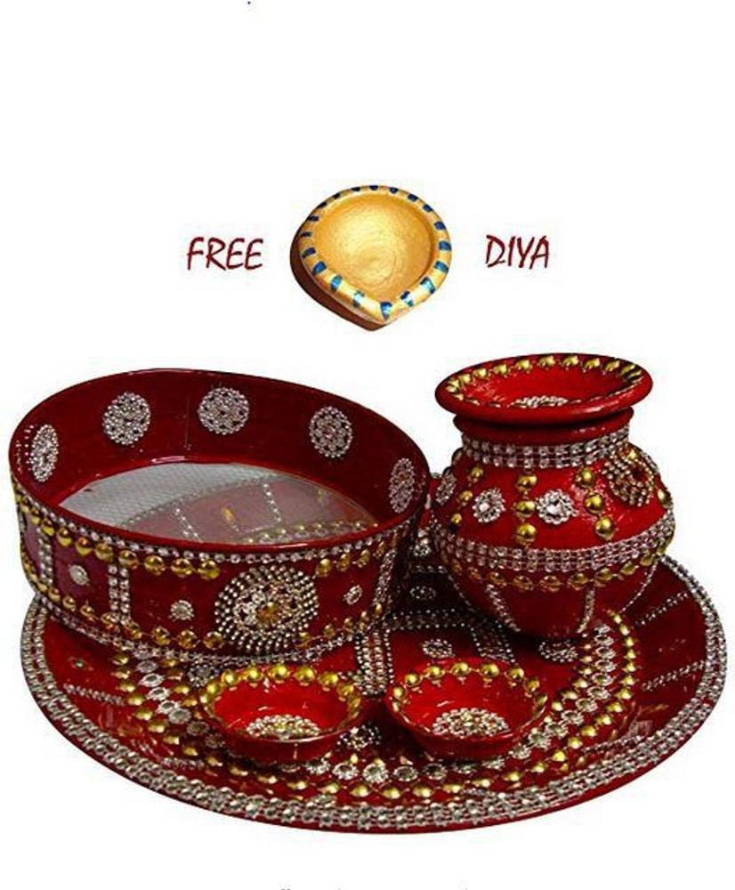 Karwa chauth deals puja thali