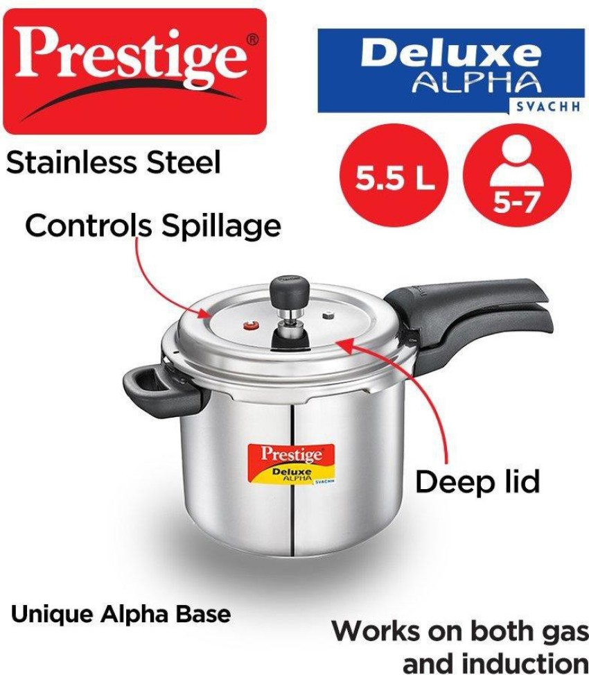 Prestige 5.5 L Induction Bottom Pressure Cooker Price in India