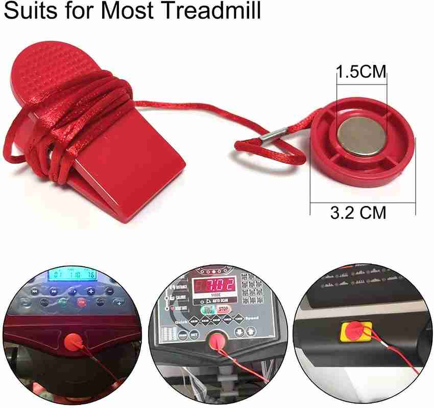 SKYBLUE Treadmill Safety Key For Universal Treadmill Magnet Security Lock Fitness Replacement Kit for All NordicTrack Proform Sole Weslo Weider Epic Freemotion and Healthrider Treadmills for All Tread...