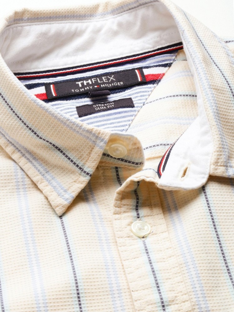 Tommy Hilfiger Th Flex Classic Fit Spread Collar Stripe Dress