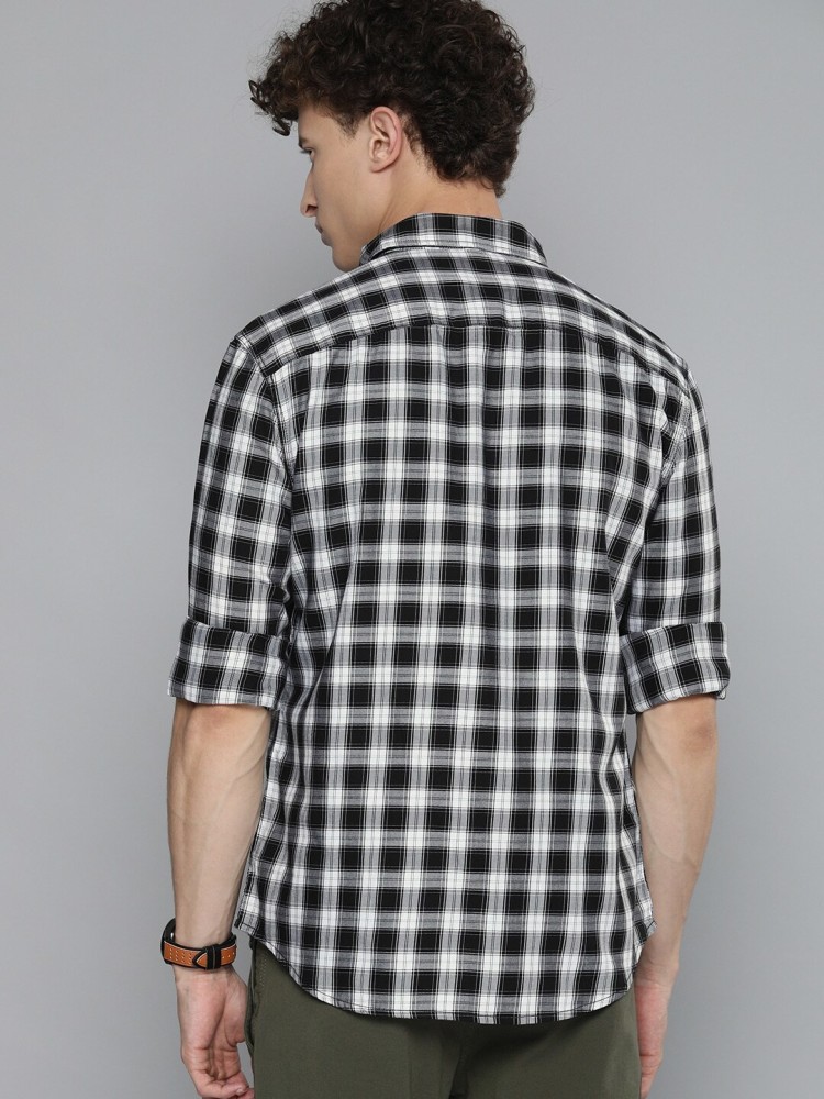 Levi's Black & White Slim Fit Checks Shirt