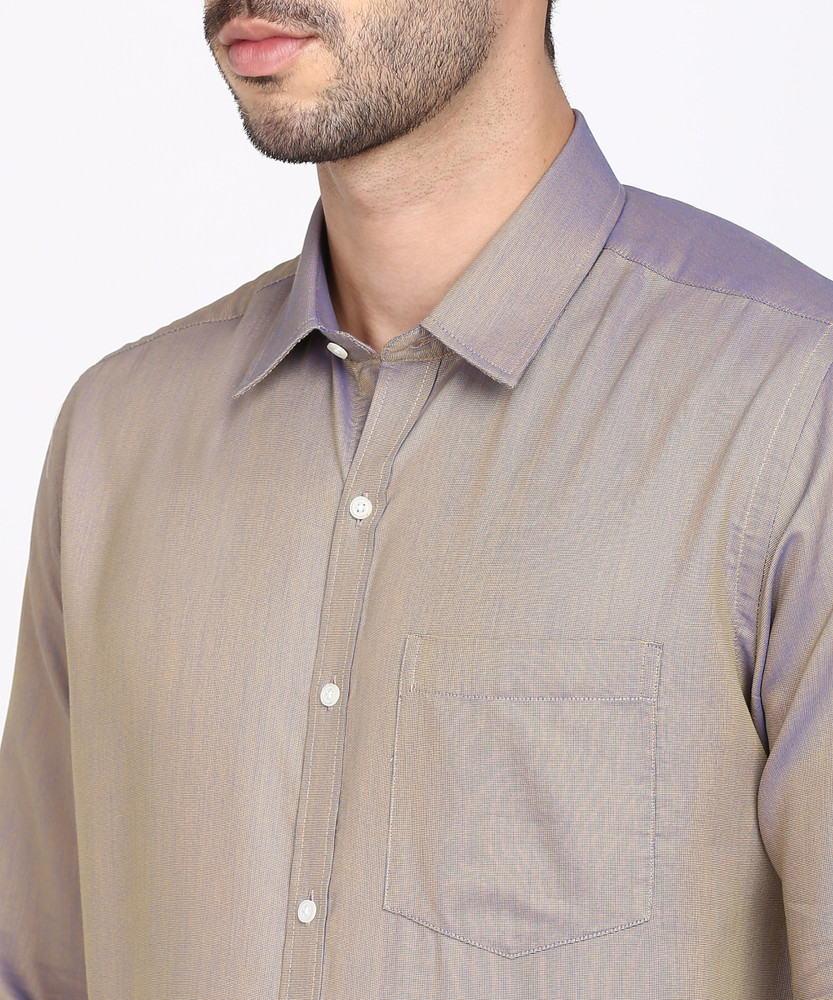 Next Look by Raymond Men Solid Formal Yellow Shirt Buy Next Look