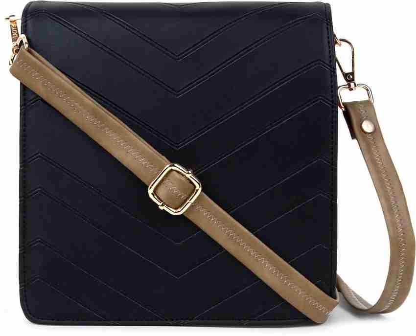 SaleBox Multicolor Sling Bag Book Fold Crossbody Bag Black Cream