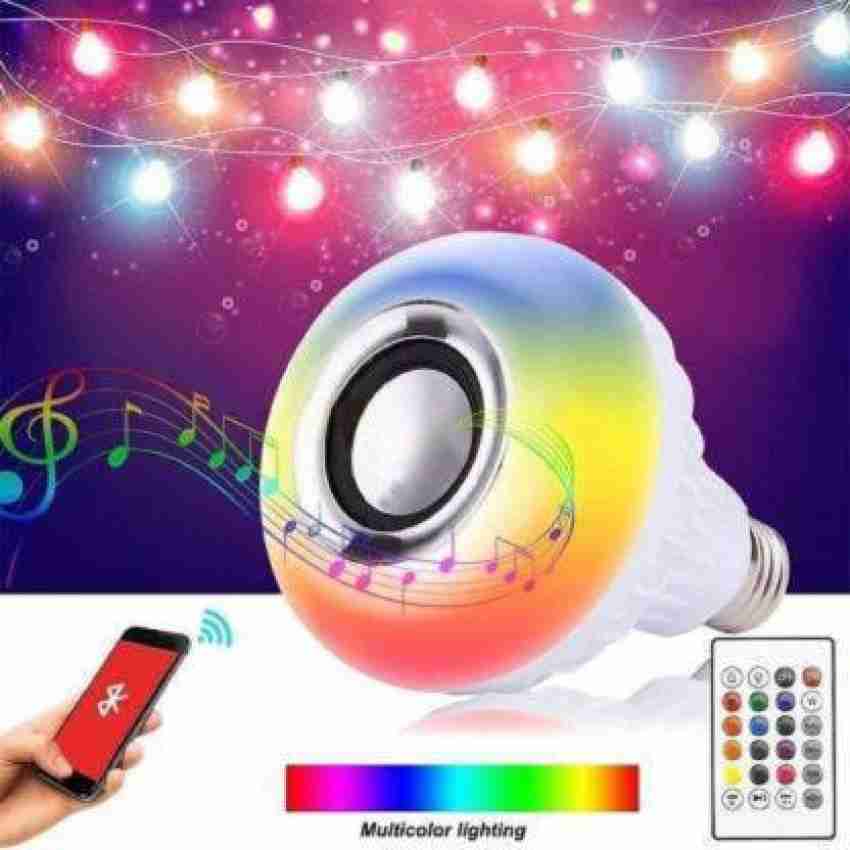ArrayStyle 3 in 1 Smart Led Bulb With Built-in Bluetooth Speaker Music Light  Bulb B22 + RGB Light Ball Bulb Colorful With Remote Control For Home,  Bedroom, Living Room, Party Decoration Smart