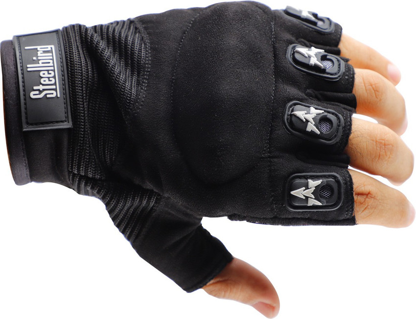 Steelbird Half Finger Bike Riding Gloves Protective Off Road Motorbike Racing Riding Gloves Buy Steelbird Half Finger Bike Riding Gloves Protective Off Road Motorbike Racing Riding Gloves Online at Be...