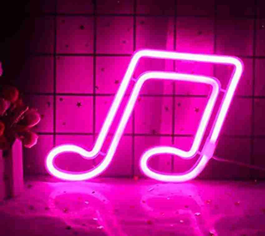 Pink neon outlet lights for room