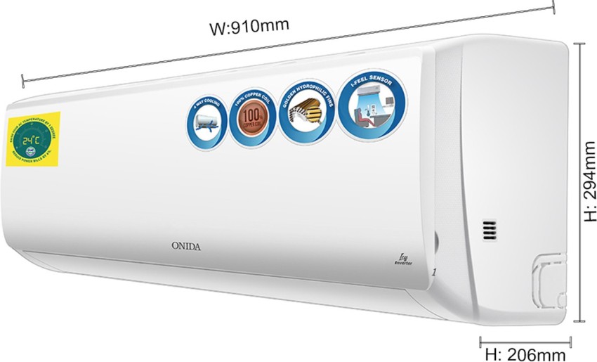 onida 1 ton 5 star inverter ac