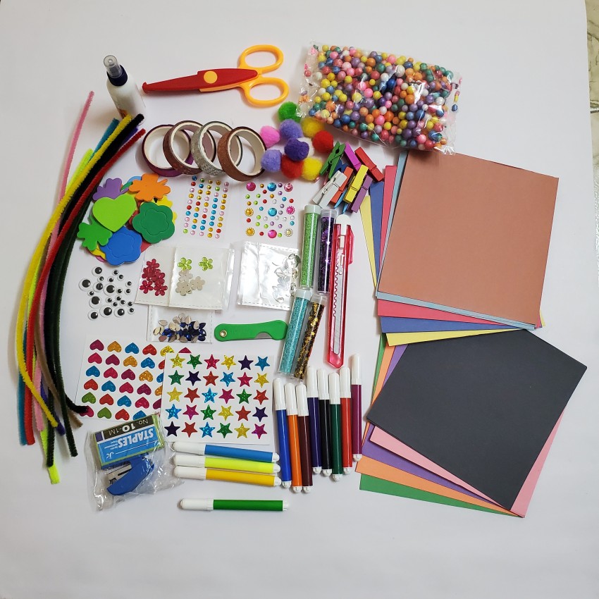 ShopTalk All in 1 combo box Craft Kit for Kids / Gift for Kids / DIY  Material kit