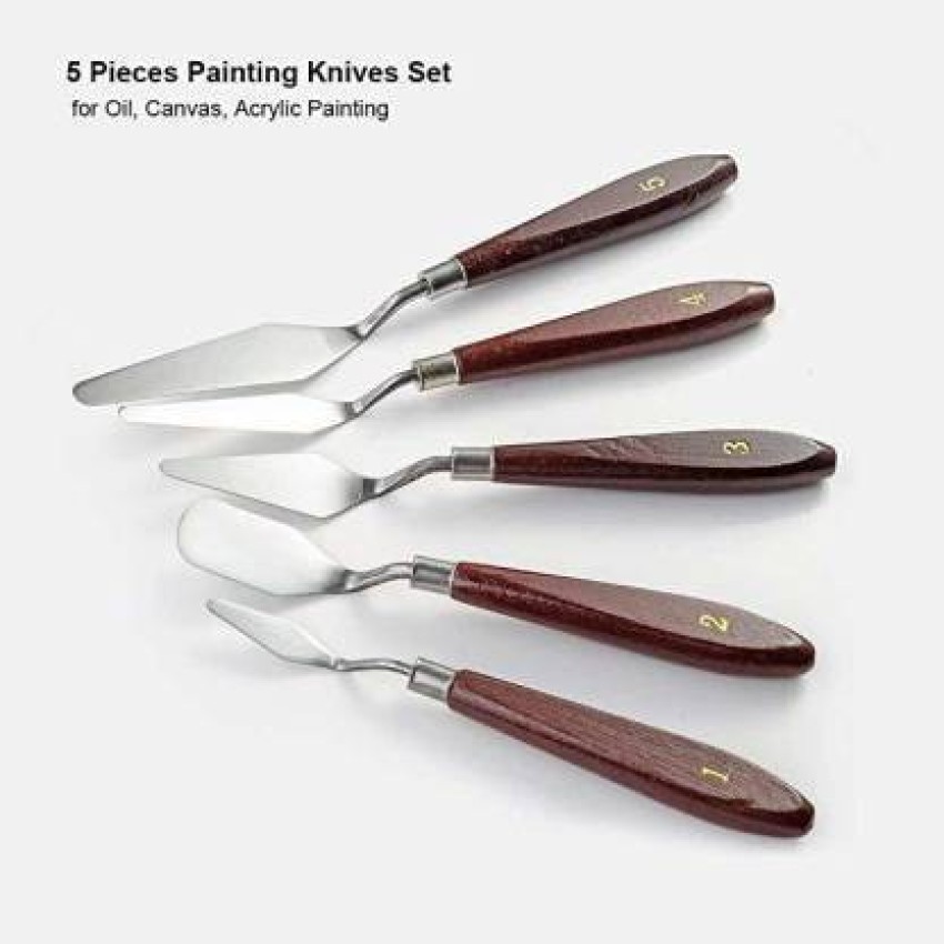 BRuSTRO Artists' Palette Knives (Set of 18) (Painting Knives)  - pallete knives