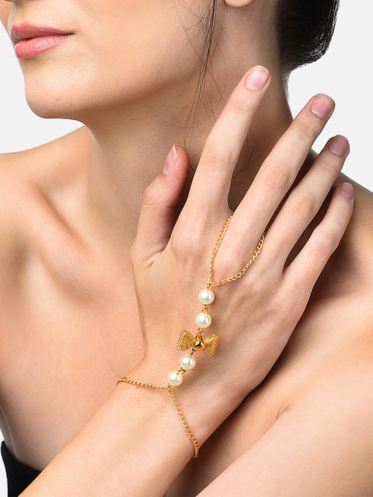 Pearl shop ring bracelet