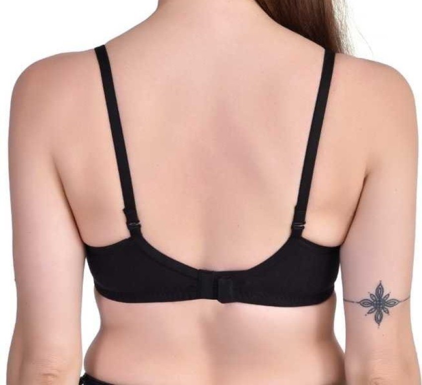 Buy Libertina Black Solid Non Wired Non Padded Everyday Bra