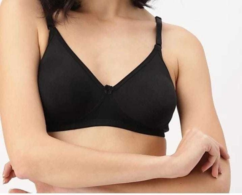 Buy online Black Solid Regular Bra from lingerie for Women by Groversons  Paris Beauty for ₹399 at 33% off