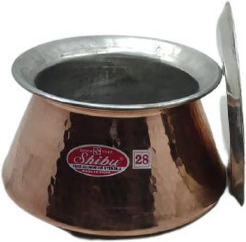 Aluminium Hammered Finish Handi with Lid Biryani Rice Cooking Pot 7.2 Litre