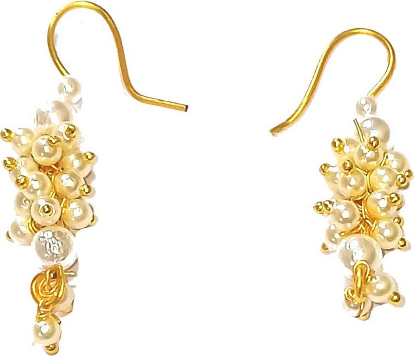 Pearl Grape Cluster Earrings  Mounir Jewellery