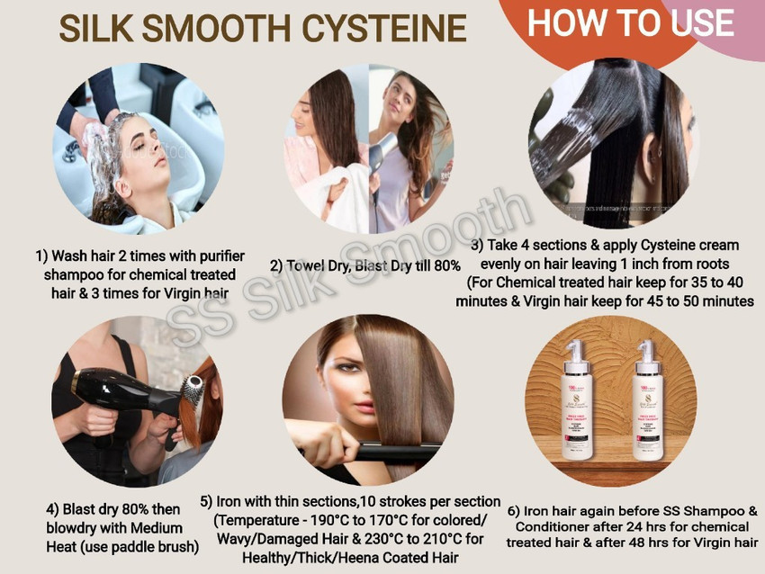 Cysteine outlet hair straightening