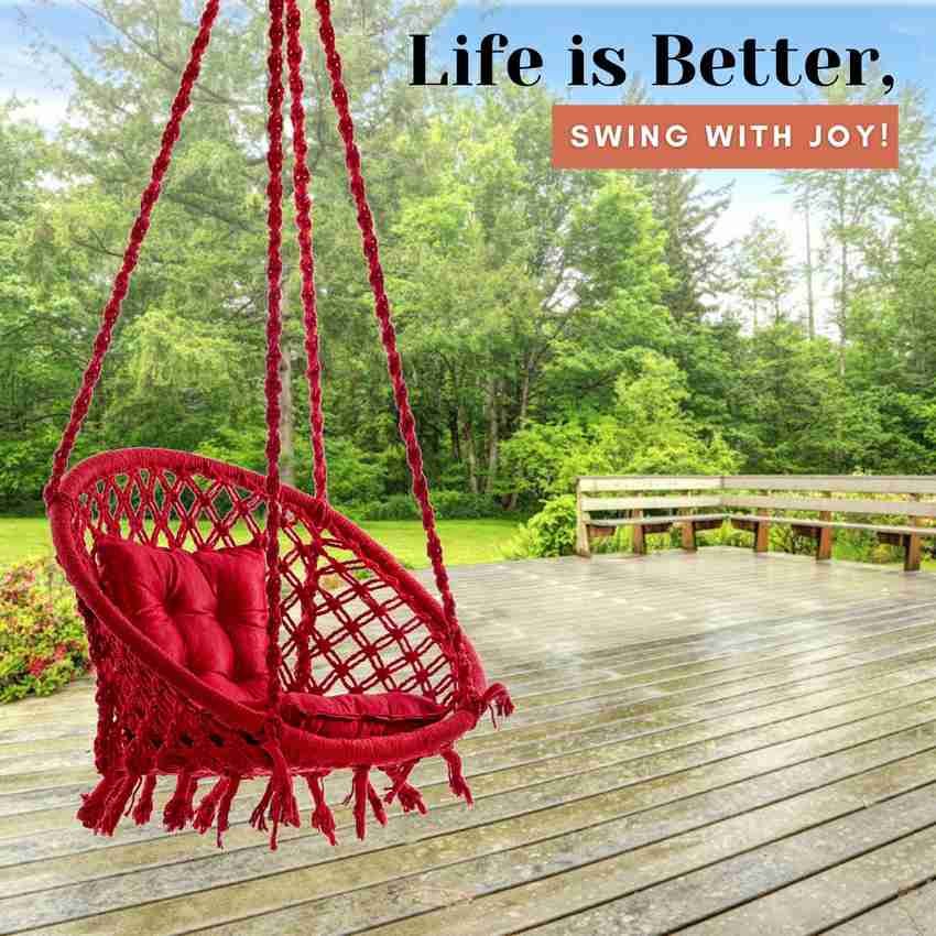 Swingzy Round Hanging Swing for Adults Swing for Indoor Outdoor Home Balcony Cotton Large Swing Price in India Buy Swingzy Round Hanging Swing for Adults Swing for Indoor Outdoor Home Balcony Cotton L...