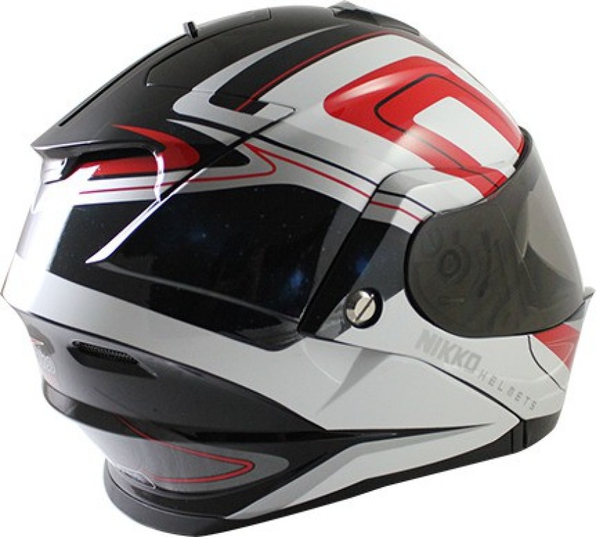 NIKKO N-902 Black Red White Full Face Motorbike Helmet - Buy NIKKO N-902  Black Red White Full Face Motorbike Helmet Online at Best Prices in India -  Motorbike | Flipkart.com