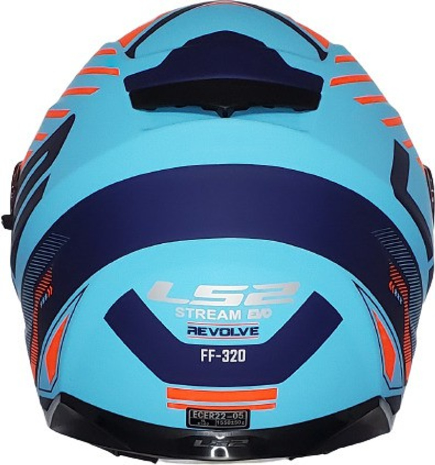 LS2 Stream Evo Revolve Matt Black Navy Blue Dual Visor Full Face
