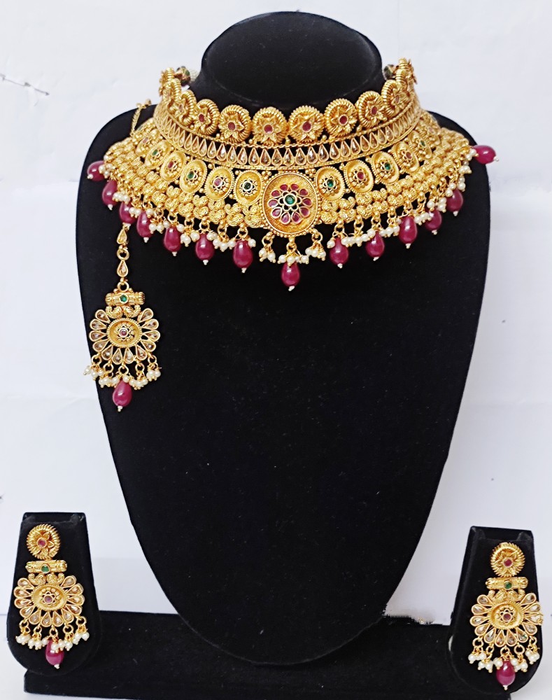 Ruby sets indian on sale jewellery with price