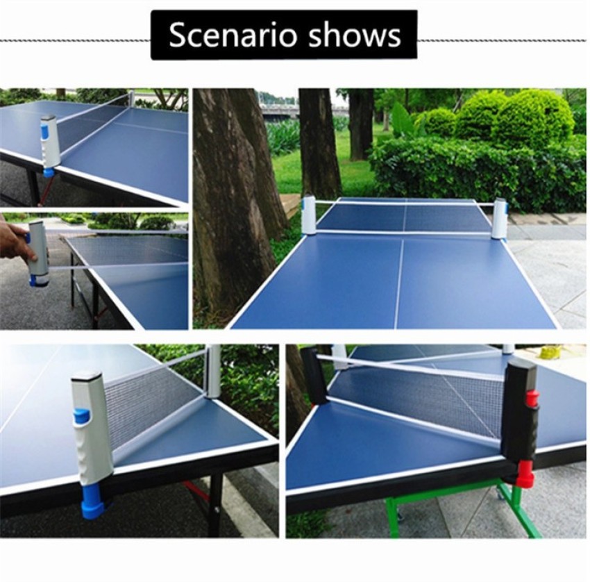 Portable Retractable Ping Pong Post Net Rack Table Tennis Rackets