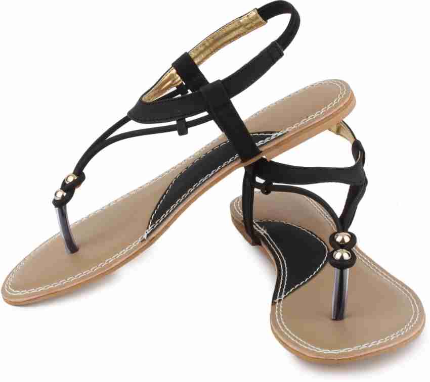 Ladies flat sandals on sale flipkart