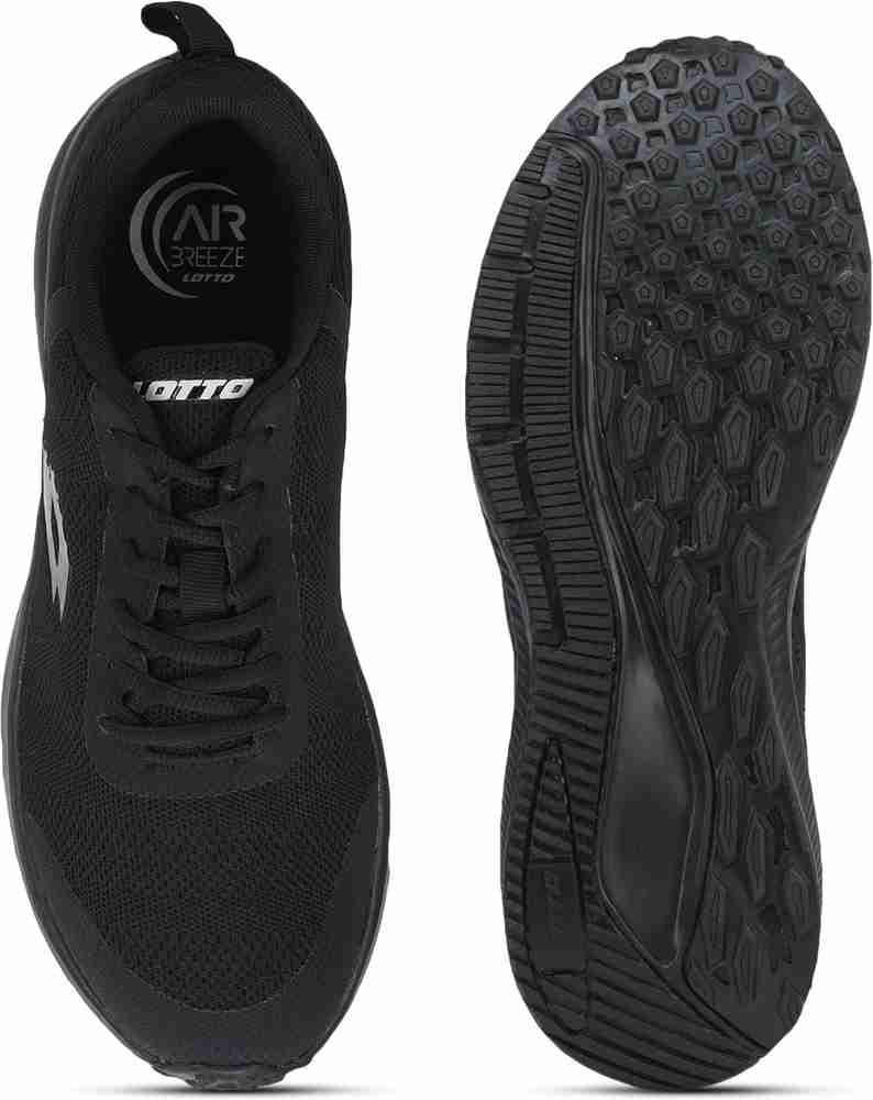 LOTTO Lotto Men Nico Running Shoes All Black Running Shoes For Men