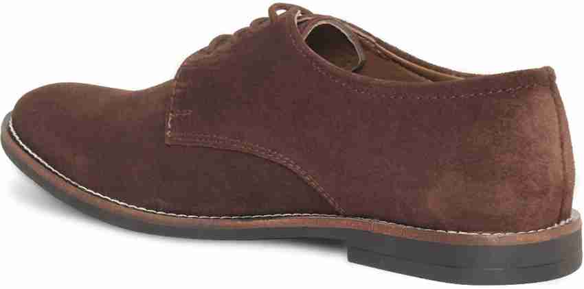 LOUIS STITCH Men's Brunette Brown Lace up Style Italian Suede Leather Shoes  for Men UK-8 Casuals For Men - Buy LOUIS STITCH Men's Brunette Brown Lace  up Style Italian Suede Leather Shoes