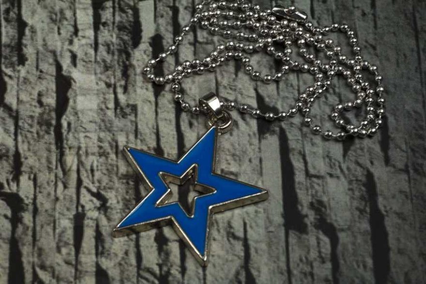 Ajay Pawan Ajay Pawan Rockstar Blue Locket Classic Design, Stylish Stainless Steel Pendant