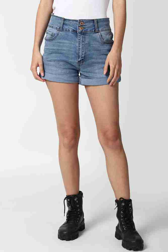 FOREVER 21 Solid Women Blue Denim Shorts Buy FOREVER 21 Solid Women Blue Denim Shorts Online at Best Prices in India Flipkart
