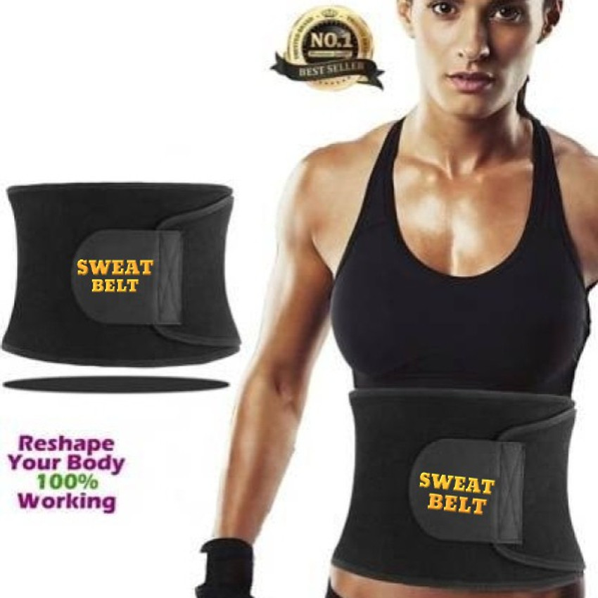 JintaFit Hot Shaper Sweat Slim Belt Free Size for Man and Women Fat Burning Sauna Waist Trainer Sweat Slim Belt for Men and Women Tummy Trimmer Exercise hot belt for pain relief