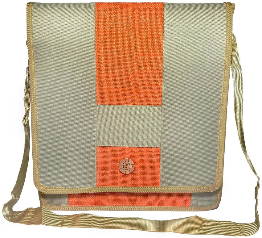 gujvilla Orange Shoulder Bag Stylish Crossbody Jute Side bags for