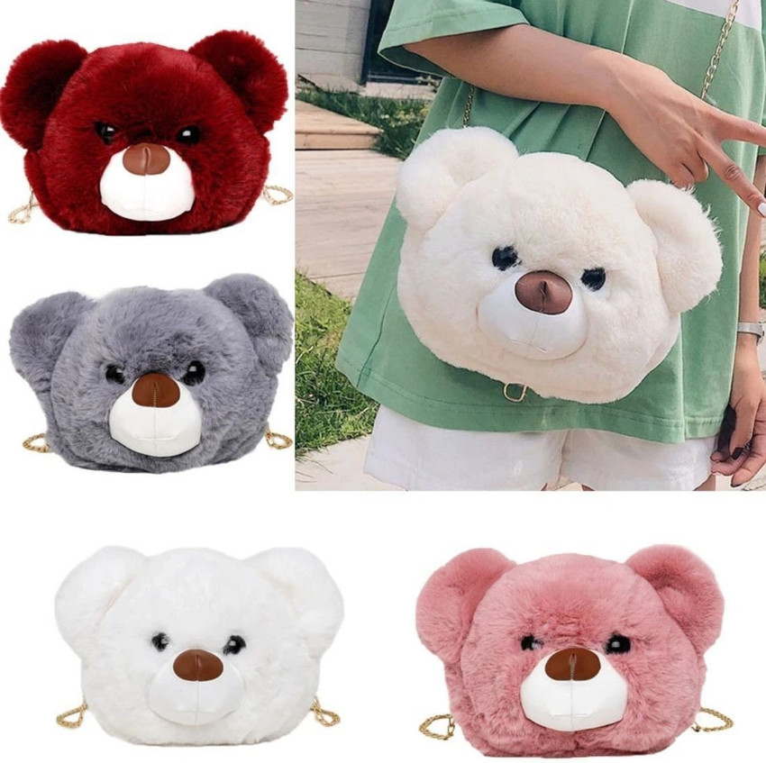 Teddy bear sling bag shop