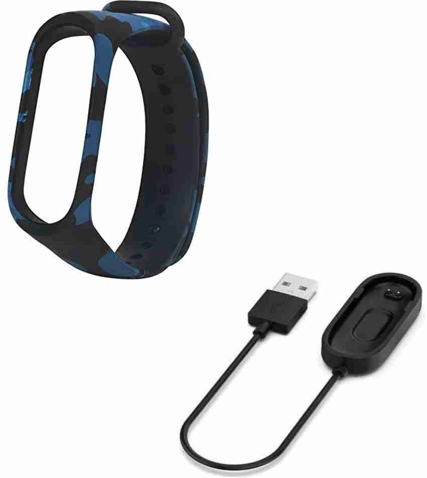 Like Star Charger Army Blue Strap for MI Fitness Band Only For