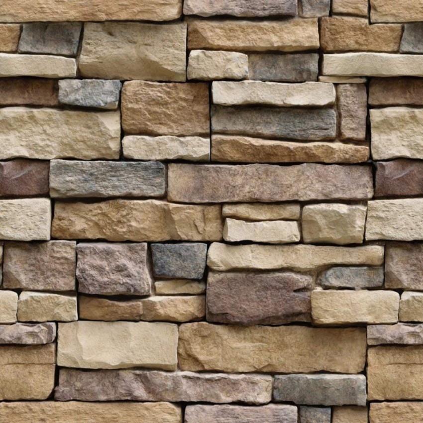 TRAY Stone Peel and Stick Contact Paper 2 M Faux Textured Stone Look  Wallpaper 3D Effect Stone Brick Wallpaper Self Adhesive Removable Wall  Covering for Livingroom Fireplace Kitchen Walls 1 PCS 