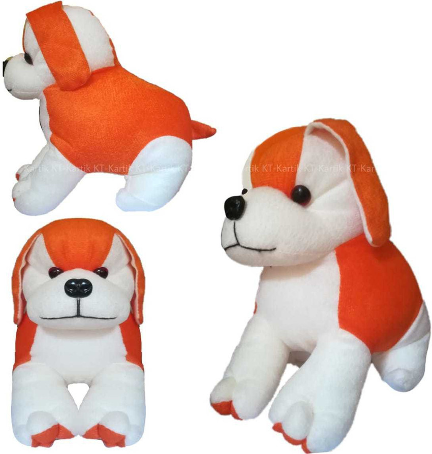 Orange dog stuffed animal discount