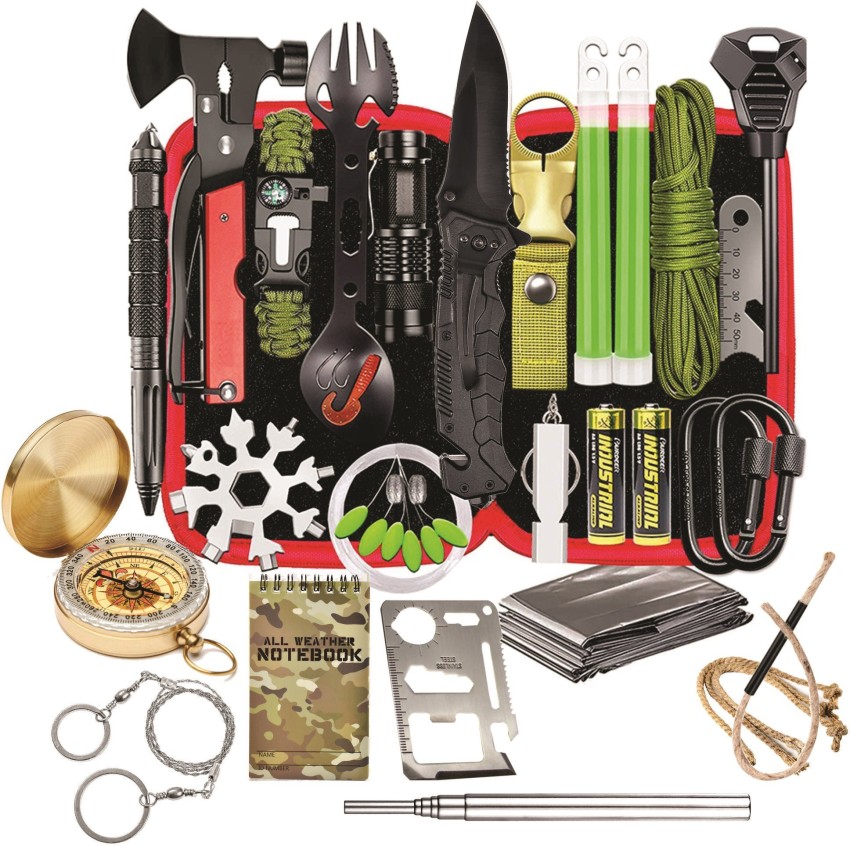eDUST 23in1 Military Grade Survival Kit for Camping & Hiking - Heavy Duty  Set in EVA Box Camping & Hiking Emergency Survival Tactical Kit - Buy eDUST  23in1 Military Grade Survival Kit