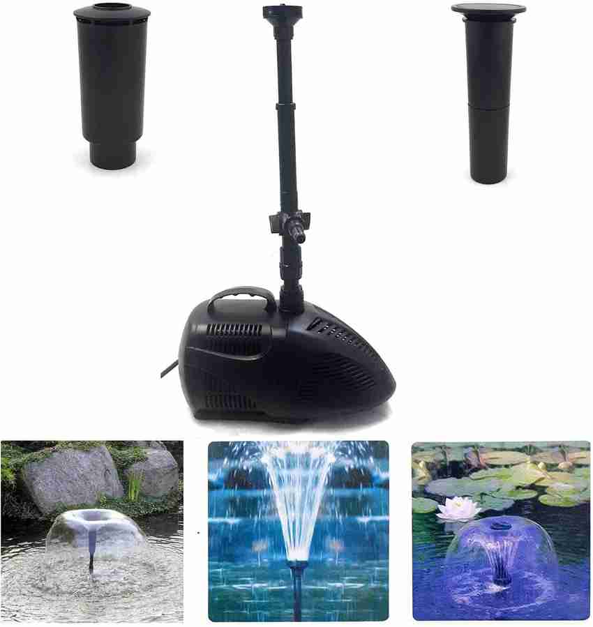 Venus Aqua Fountain Pump with Fountain kit and Submersible Kit for Fountain Garden Pond Aquarium Rockery Pond Decoration Power 60 W H. MAX 3 Metre F. MAX 3000 L H Water Aquarium