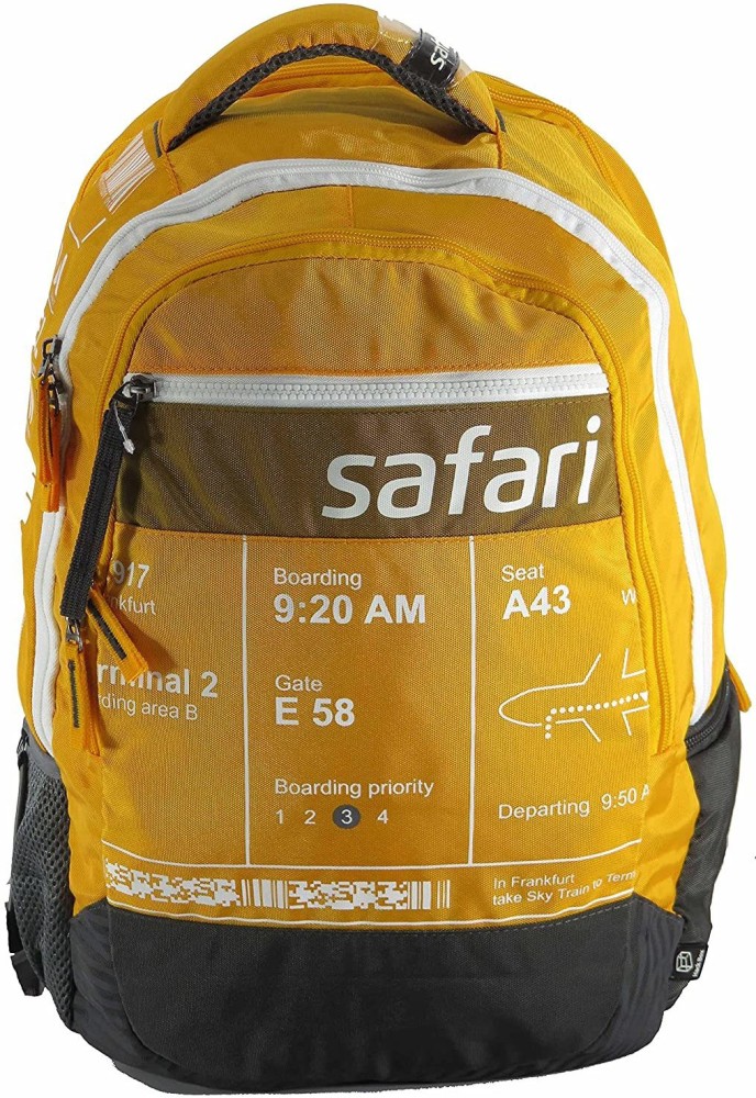 SAFARI Onboard 37 L Laptop Backpack Yellow Price in India