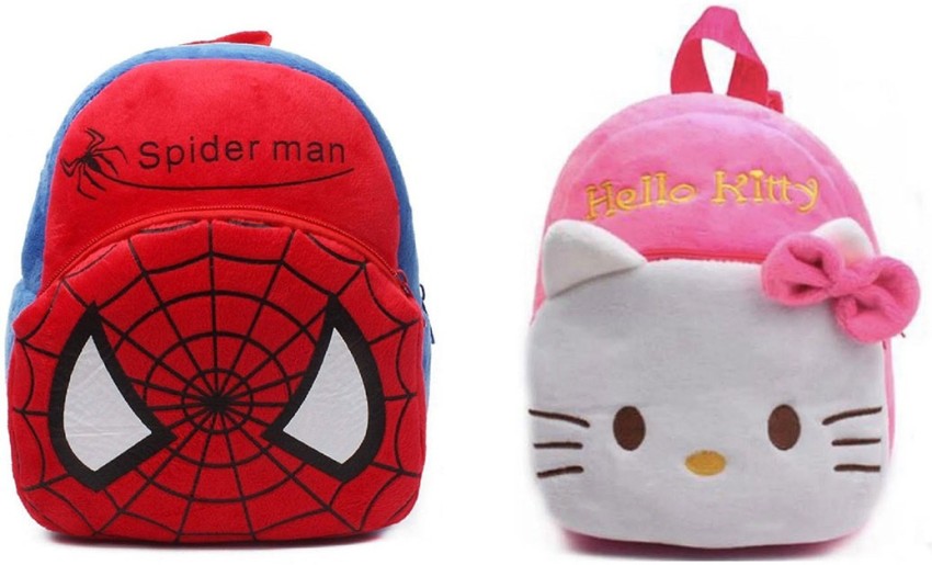 Zoi Soft Toy Bag Hello Kitty & Spiderman Plush Bag