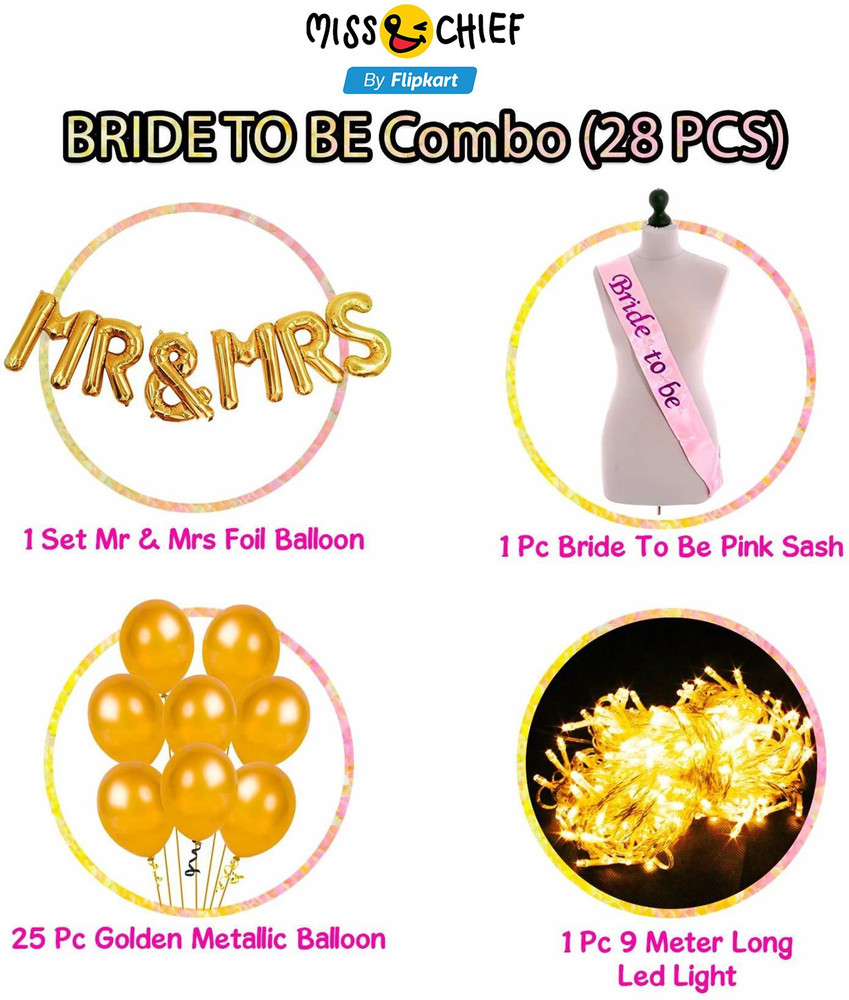 Flipkart.com | Miss & Chief by Flipkart Solid Bride To Be Props