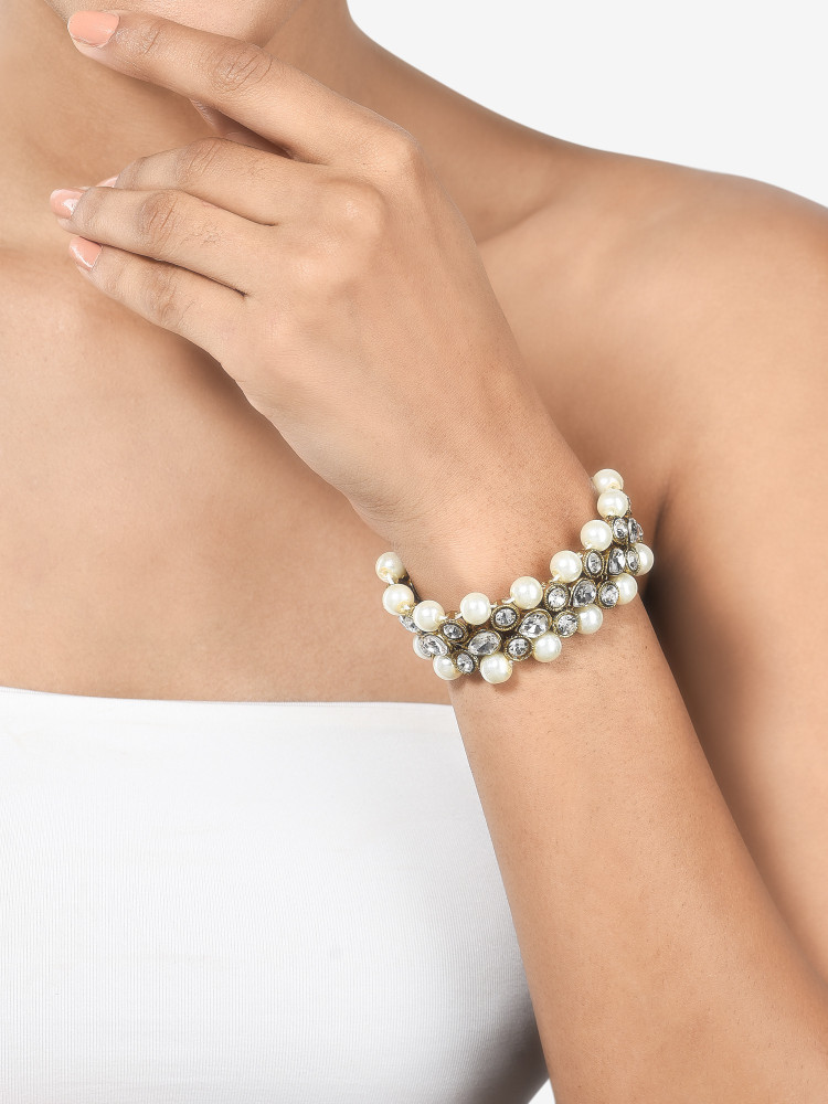 Zaveri pearls bracelet top