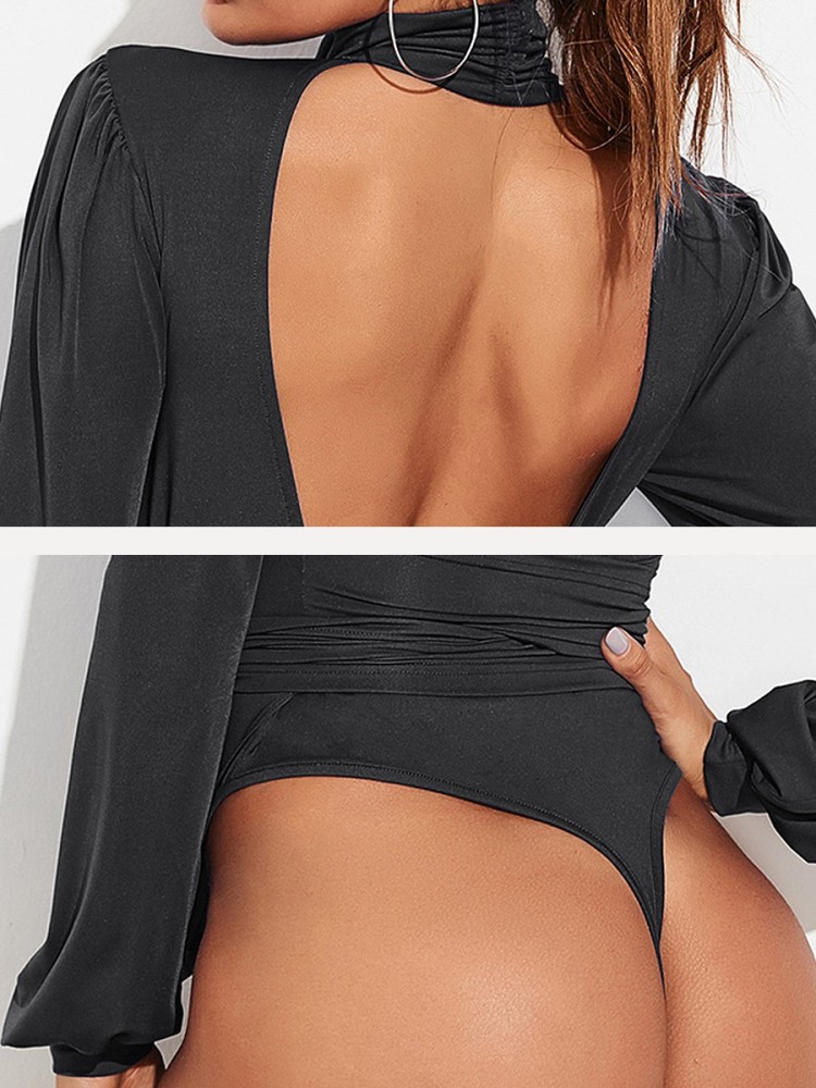 Urbanic Women Black Bodysuit - Buy Urbanic Women Black Bodysuit