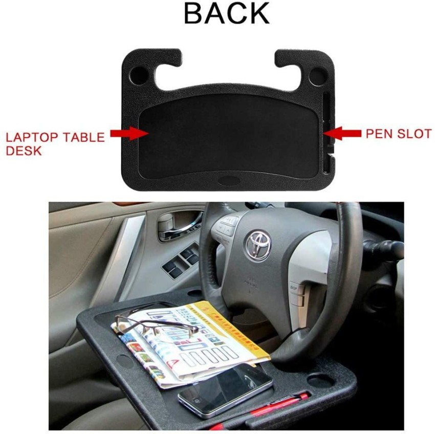 HSR Multifunction Car Steering Wheel Table Tray for Laptop, Double Sided  Car Tray for Writing, Car Eating Desk with Glass Holder Cup Holder Tray  Table Price in India - Buy HSR Multifunction Car Steering Wheel Table Tray  for Laptop, Double Sided Car