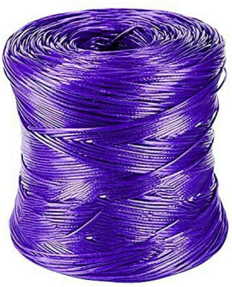 shooph bazaar Rope for Packing, Packaging Boxes Tie Plants Binding Home  Garden Commercial Use, Plastic Rassi Sutli Dori Thread Cord Twine String  Role Bundle, Pack of 1,Multi Color, App 350 Mtrs Plastic