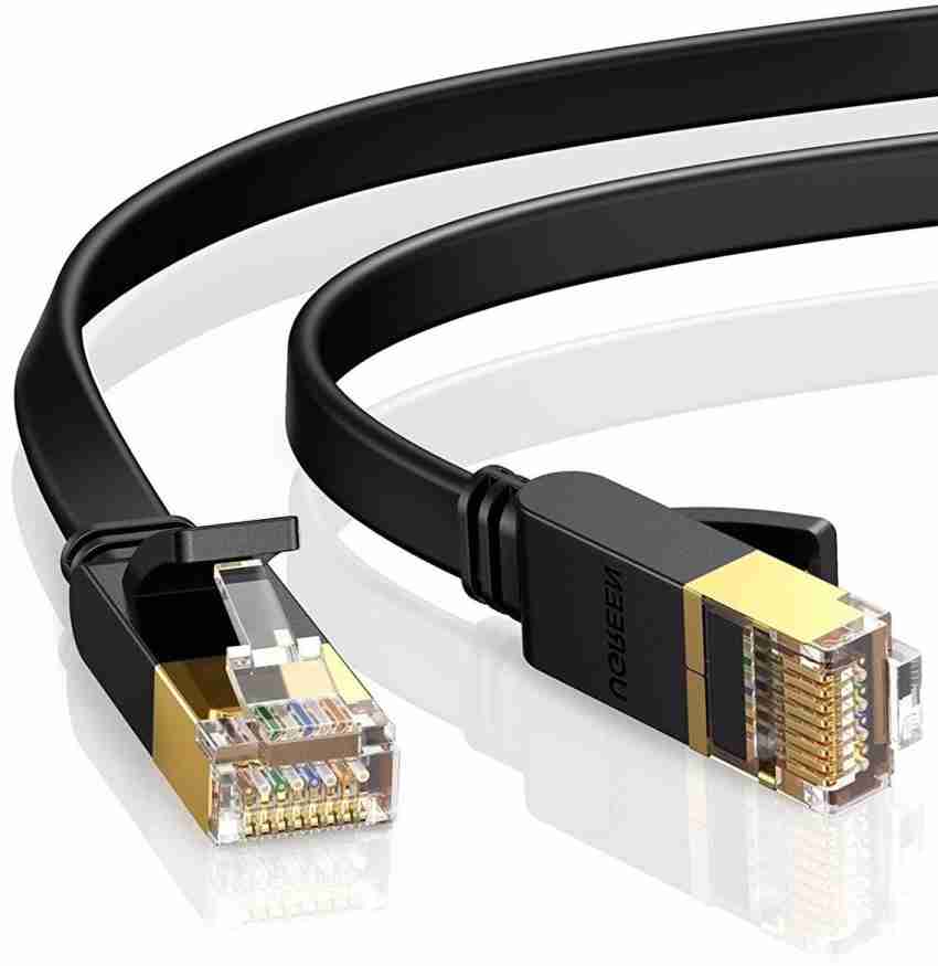 Bestor Ethernet Cable 1 m Cat 8 Long Ethernet Cable High Speed/Triple  Shielded, Weatherproof/Heavy Duty 40 Gigabit Network RJ45 Cable, Patch  Cables & LAN Cable with Gold Plated RJ45 Connector, for Outdoor