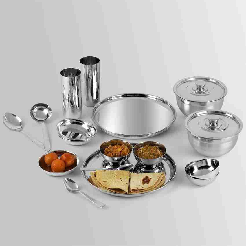 Vinod stainless 2025 steel dinner set